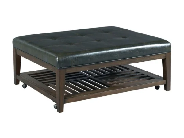 Hidden Treasures Rectangular Cocktail Ottoman Cocktail & Coffee Tables Brown