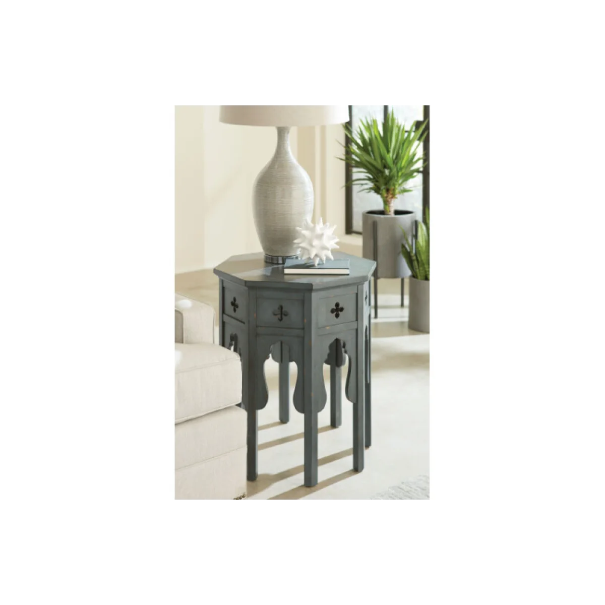Hidden Treasures Hex End Table End tables End Tables 6