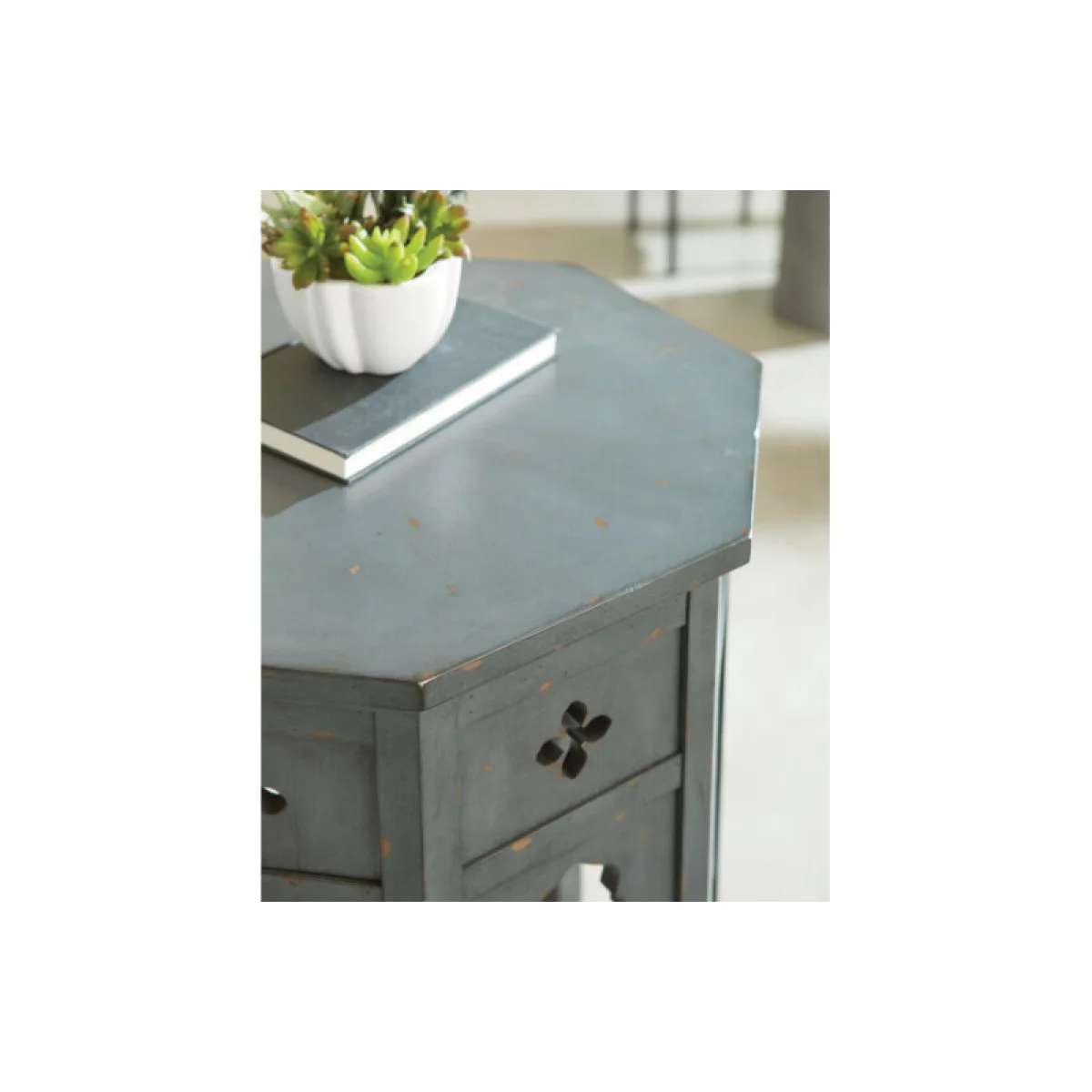 Hidden Treasures Hex End Table End tables End Tables 7