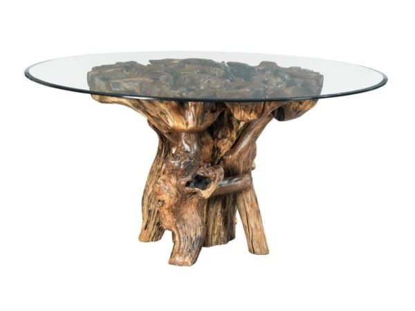 Hidden Treasures Root Ball Dining Table Dining Tables Brown