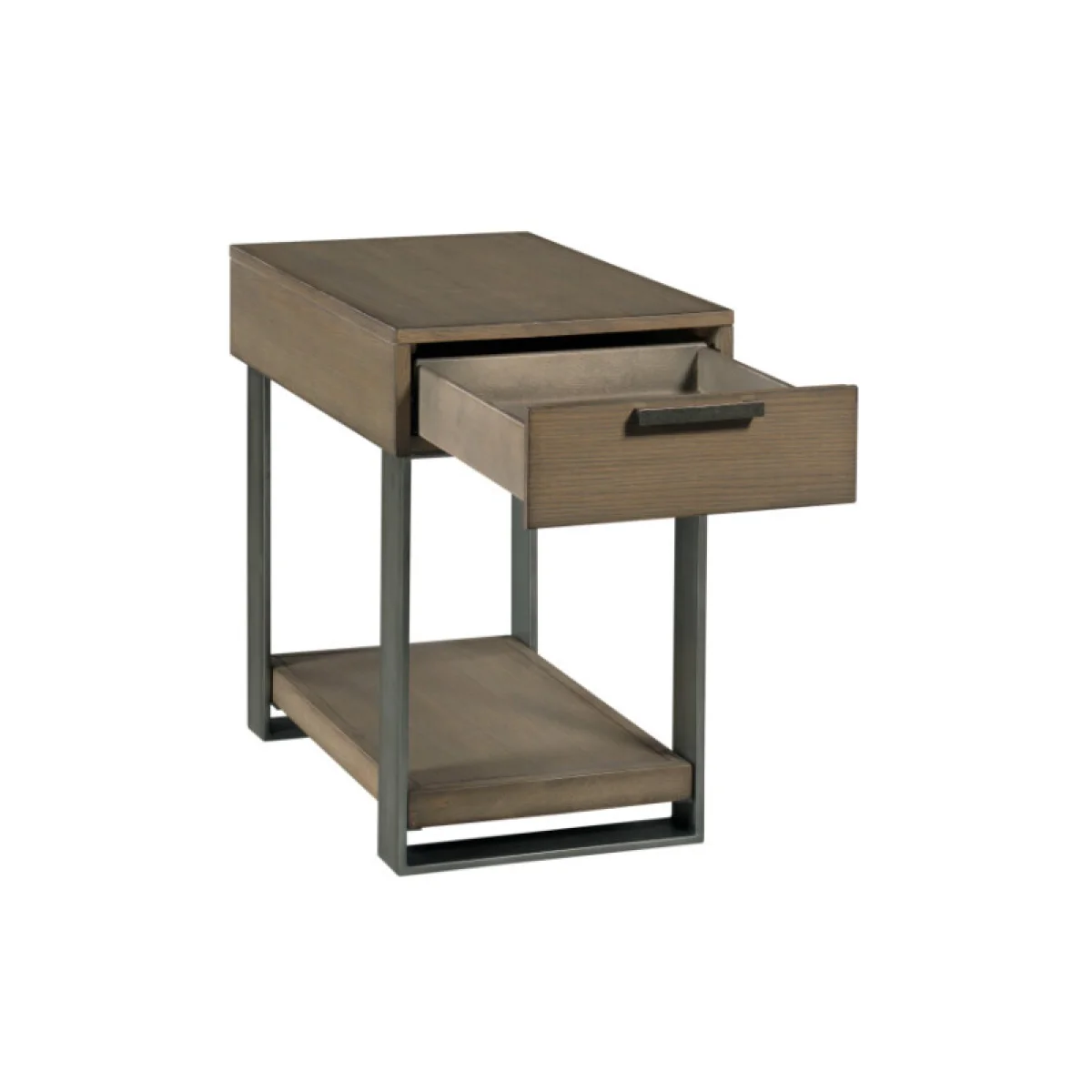 Stella Rectangular Drawer Chairside Table Chairside Tables Brown 7