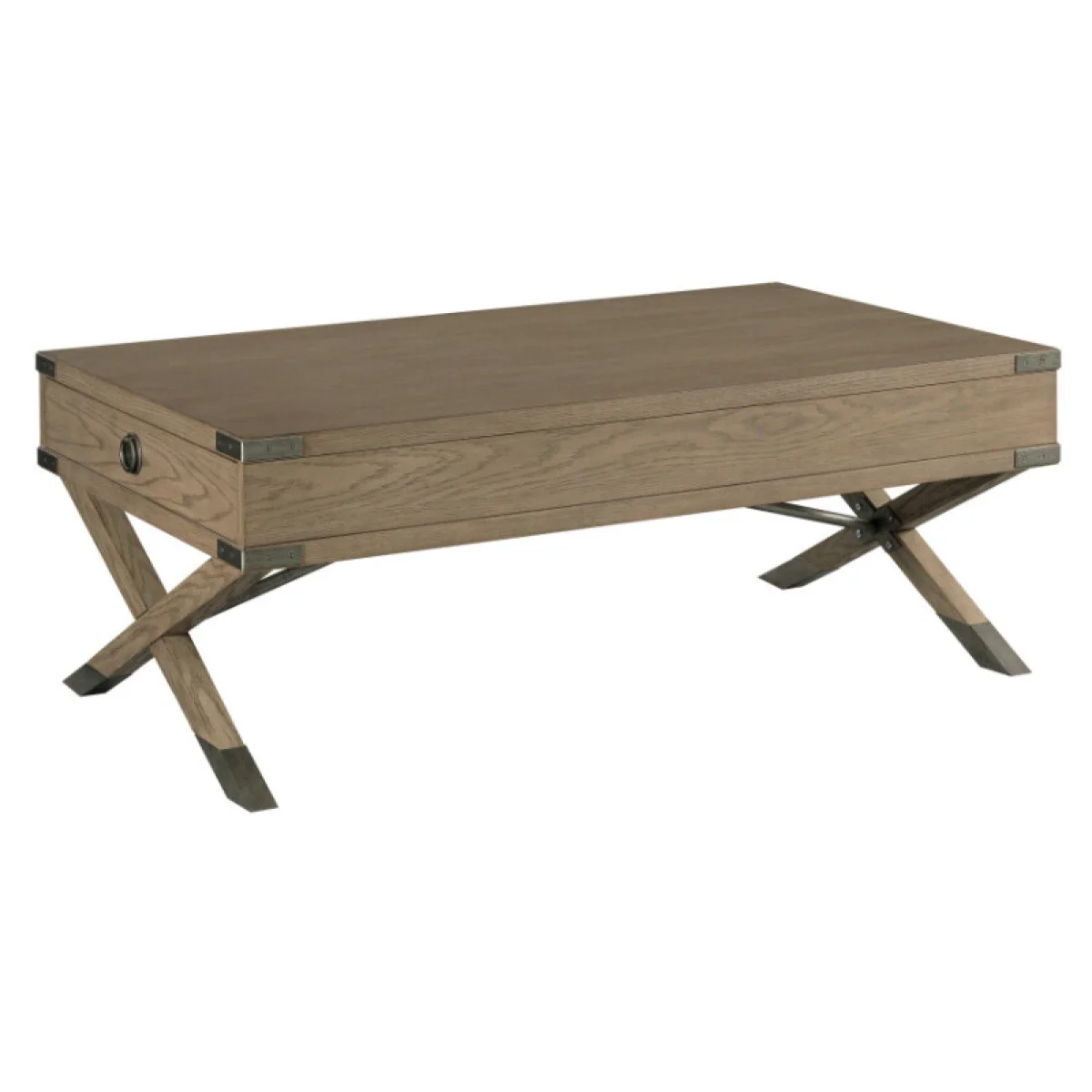 Crawford Rectangular Drawer Coffee Table Cocktail & Coffee Tables Brown 4