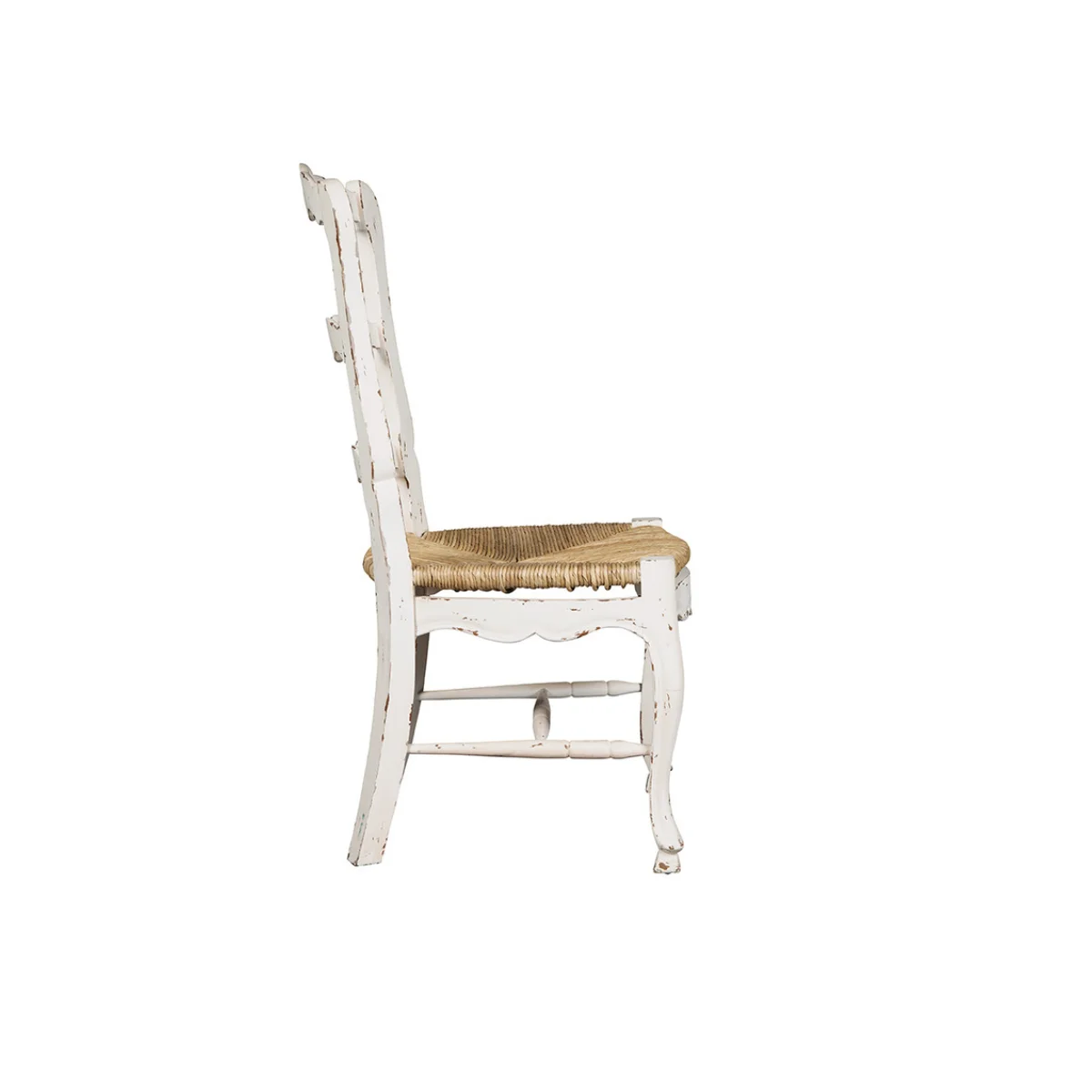 French Ladderback Side Chair Chairs & Benches Brown 6