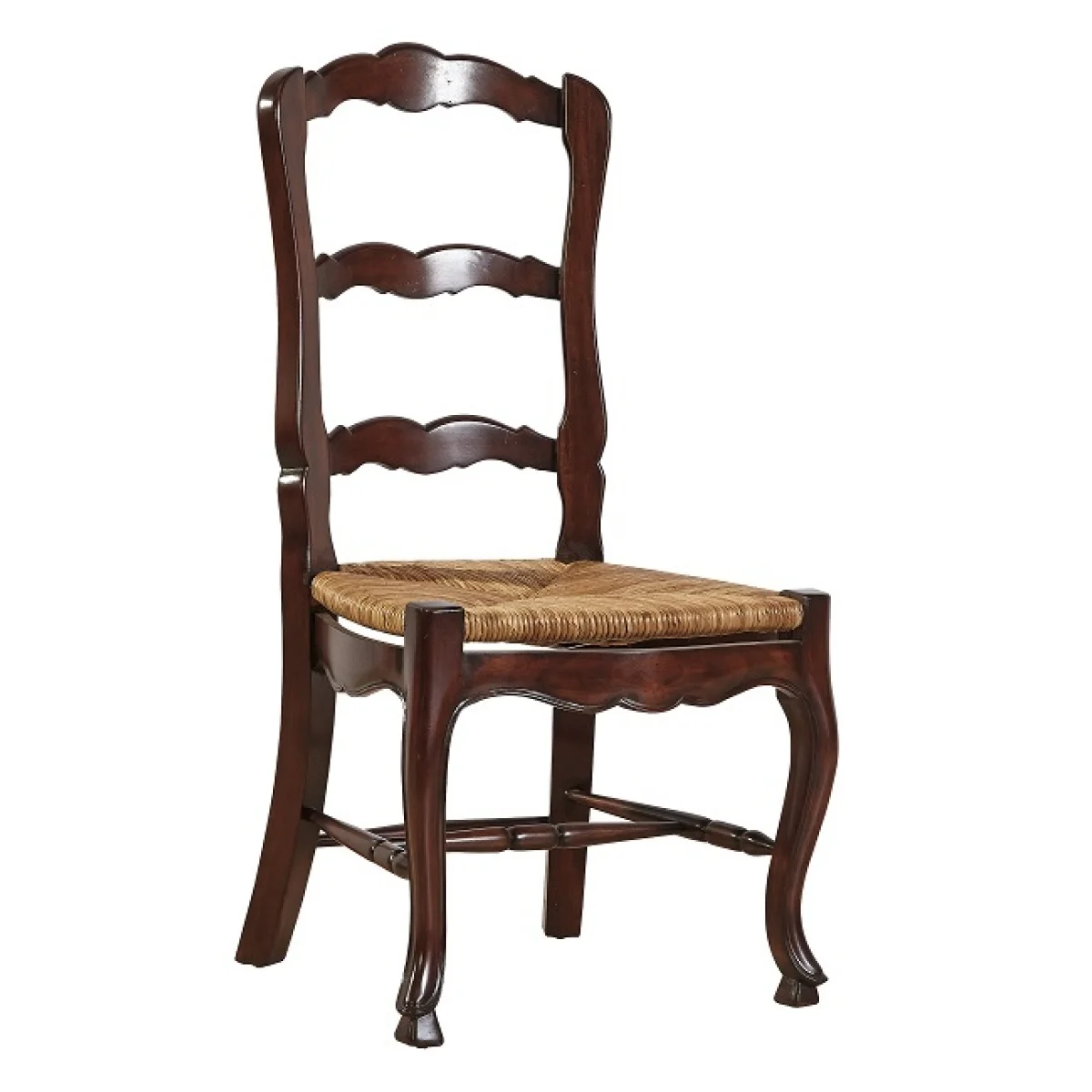 French Ladderback Side Chair Chairs & Benches Brown 4