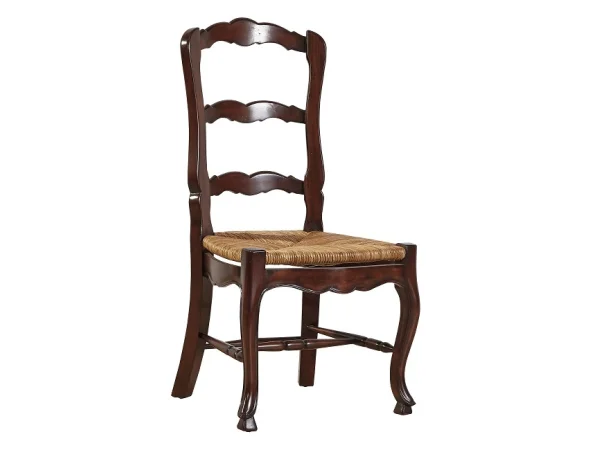 French Ladderback Side Chair Chairs & Benches Brown