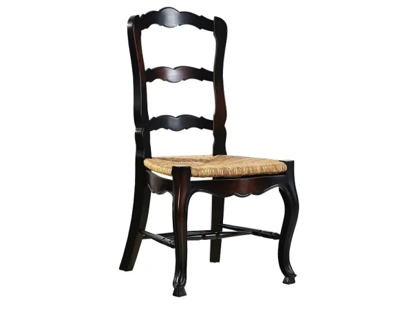 French Ladderback Side Chair Chairs & Benches Brown