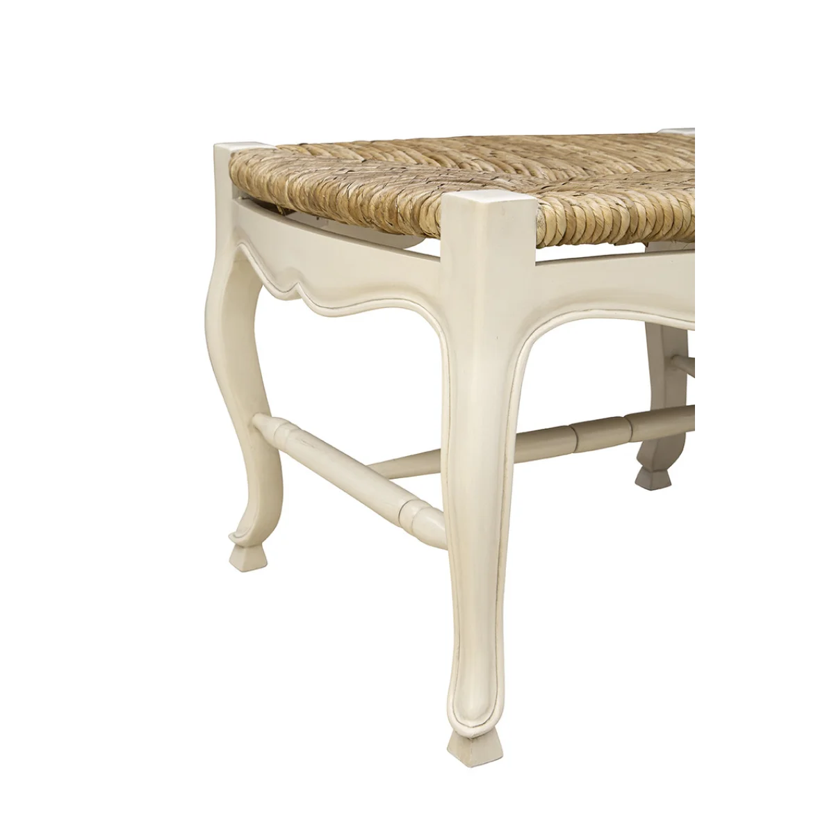 French Backless Settee Sofas Cream 8
