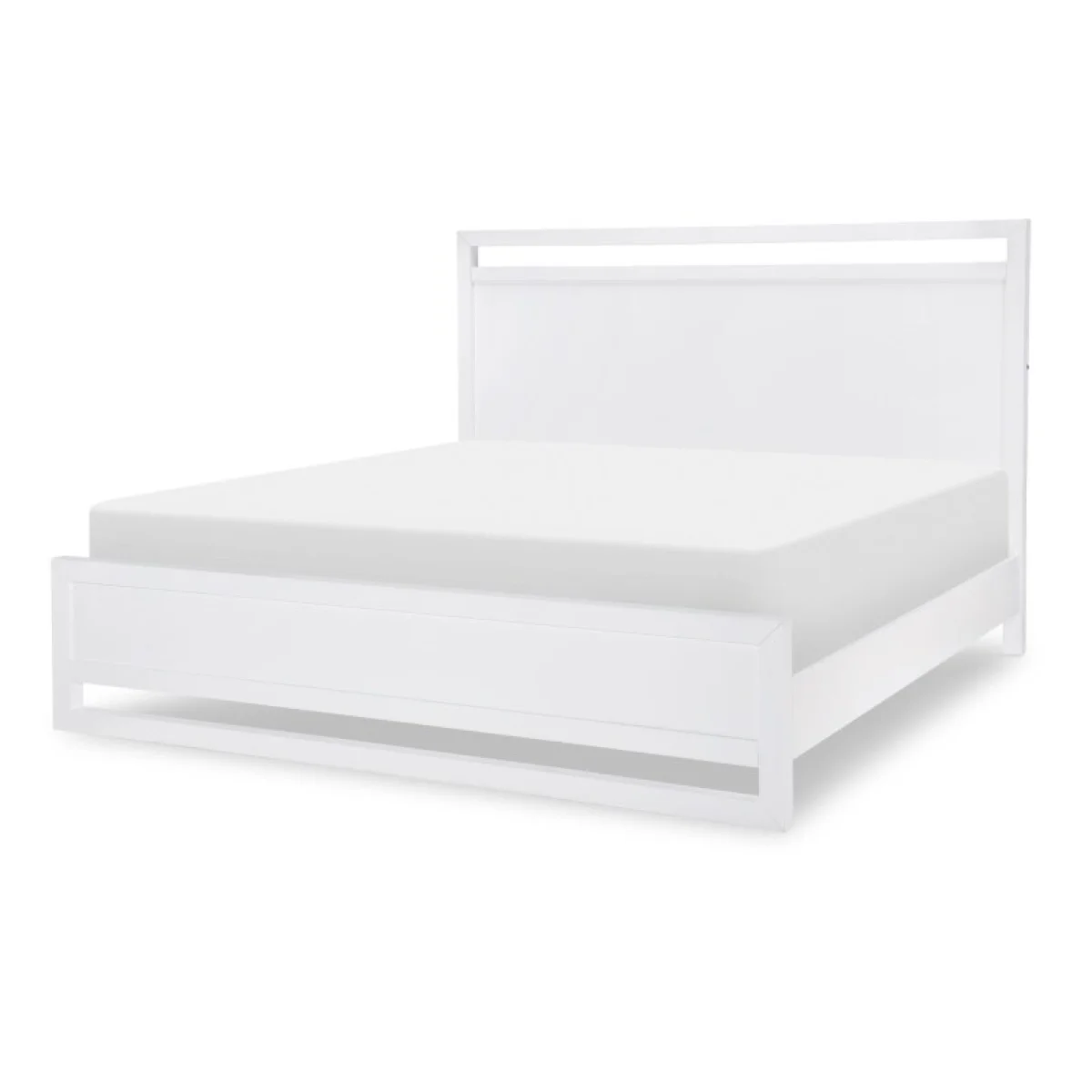 Complete Panel Bed Ca King 6/0 White Finish Beds Beds 4