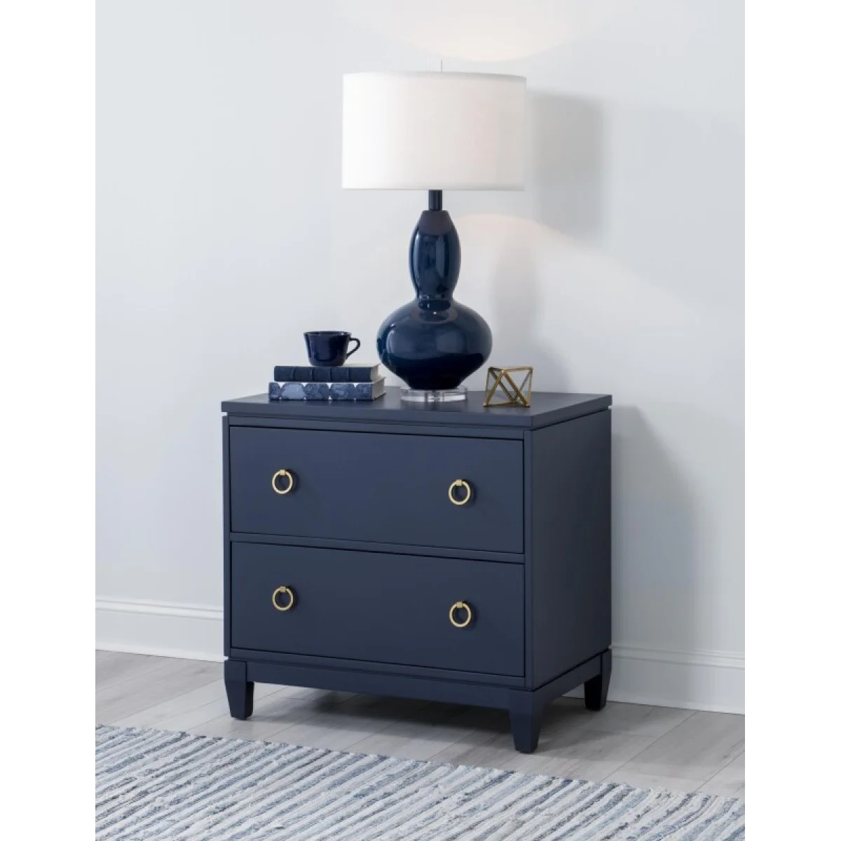 Night Stand Blue Finish Nightstands blue 6