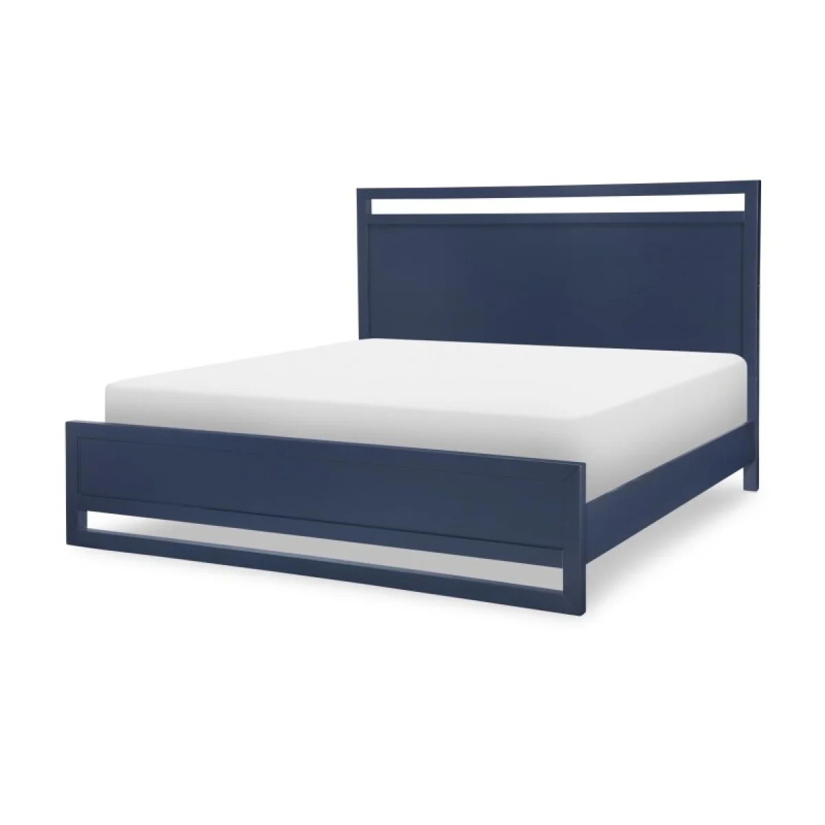 Complete Panel Bed Ca King 6/0 Blue Finish Beds Beds 4