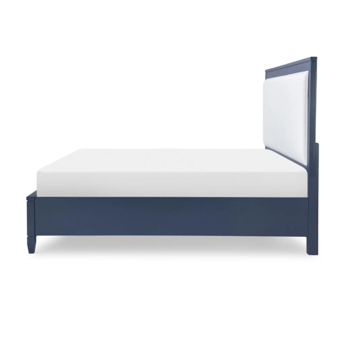 Complete Upholstered Bed Queen 5/0 Blue Finish Beds Beds 6