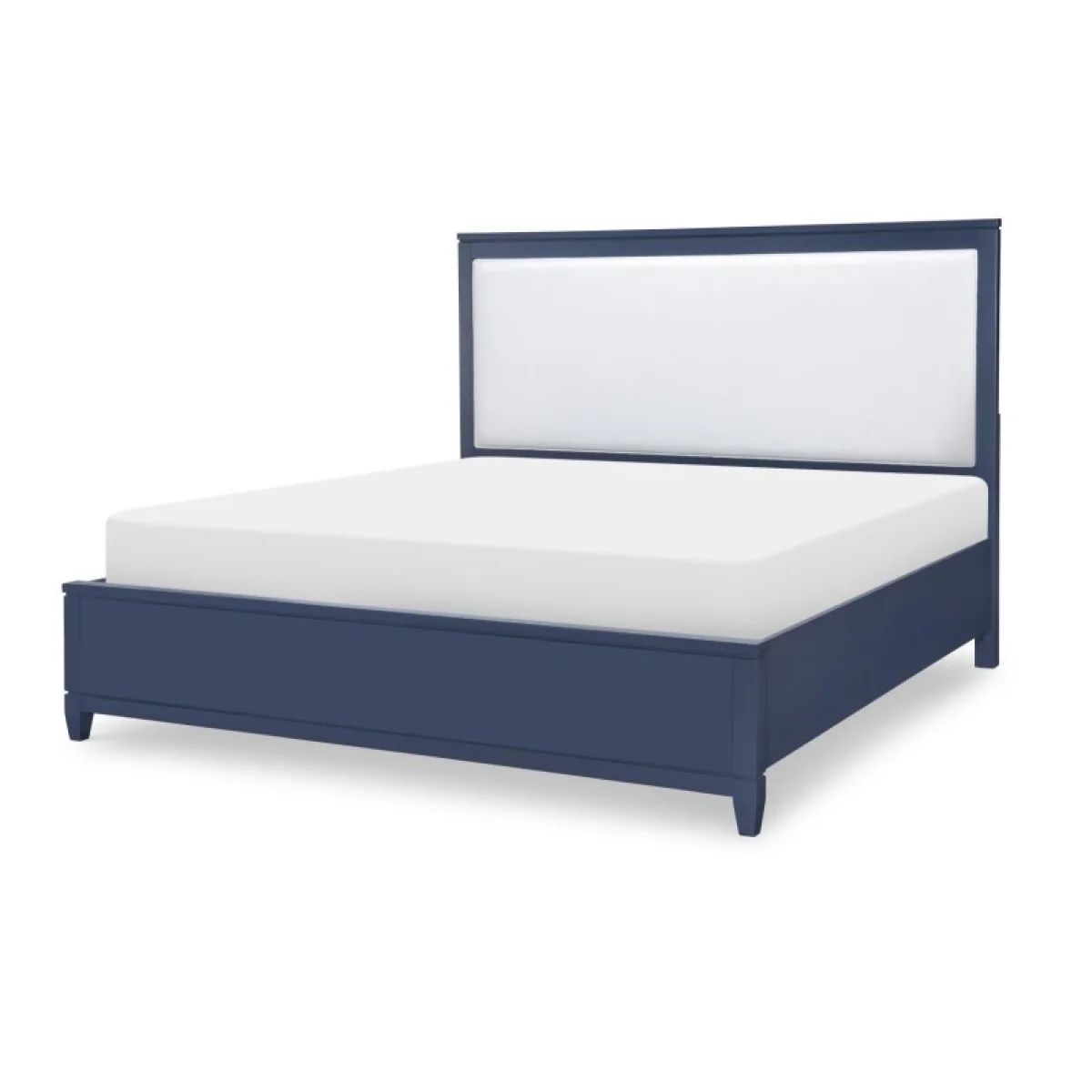 Complete Upholstered Bed Ca King 6/0 Blue Finish Beds Beds 4