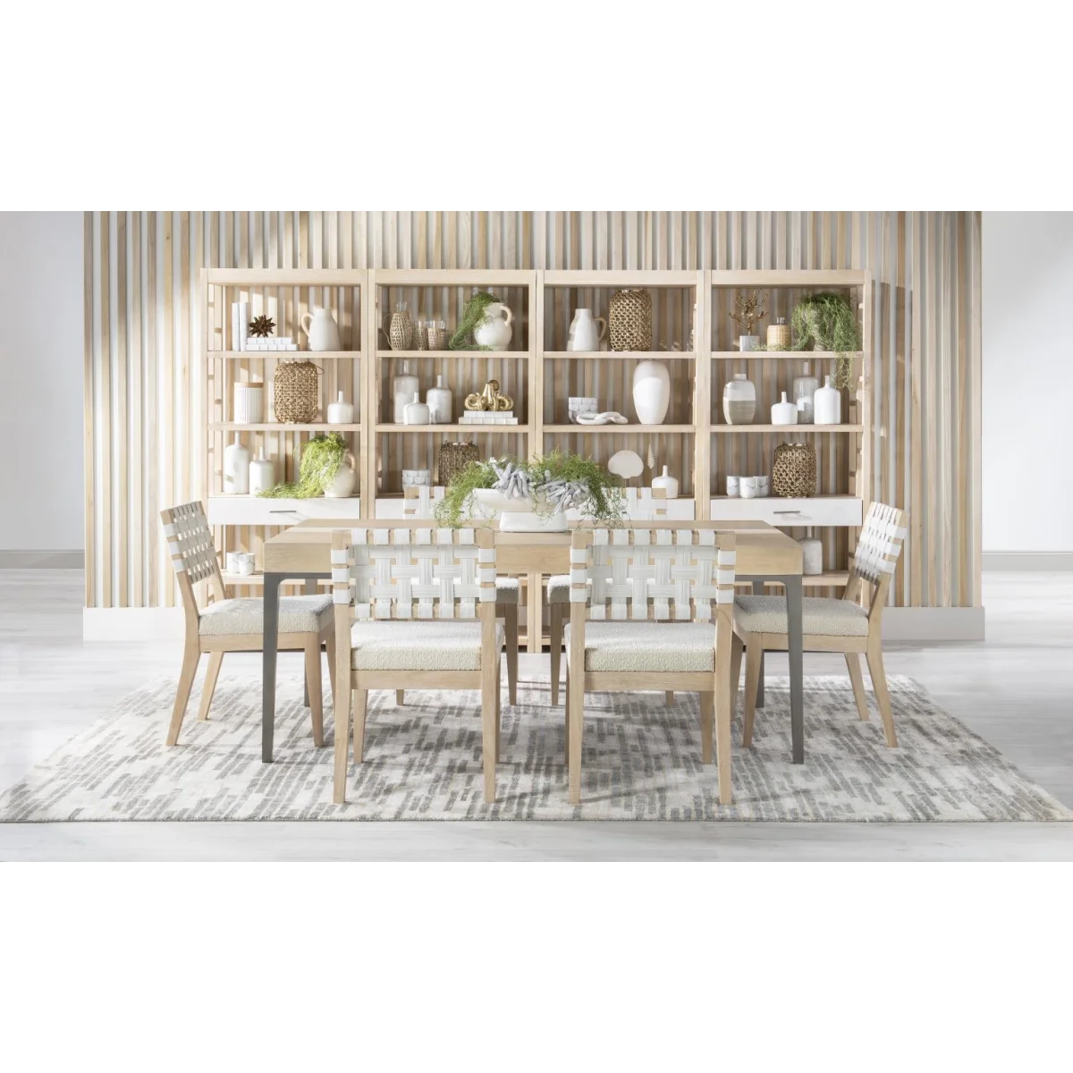 Complete Leg Table With Stone Insert Dining Sets Cream 13
