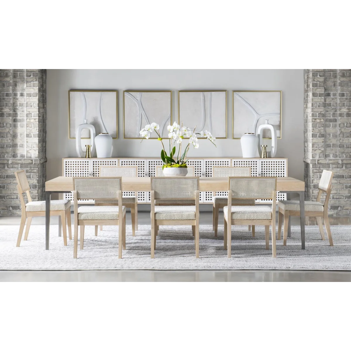 Complete Leg Table With One Leaf Dining Sets Brown 15
