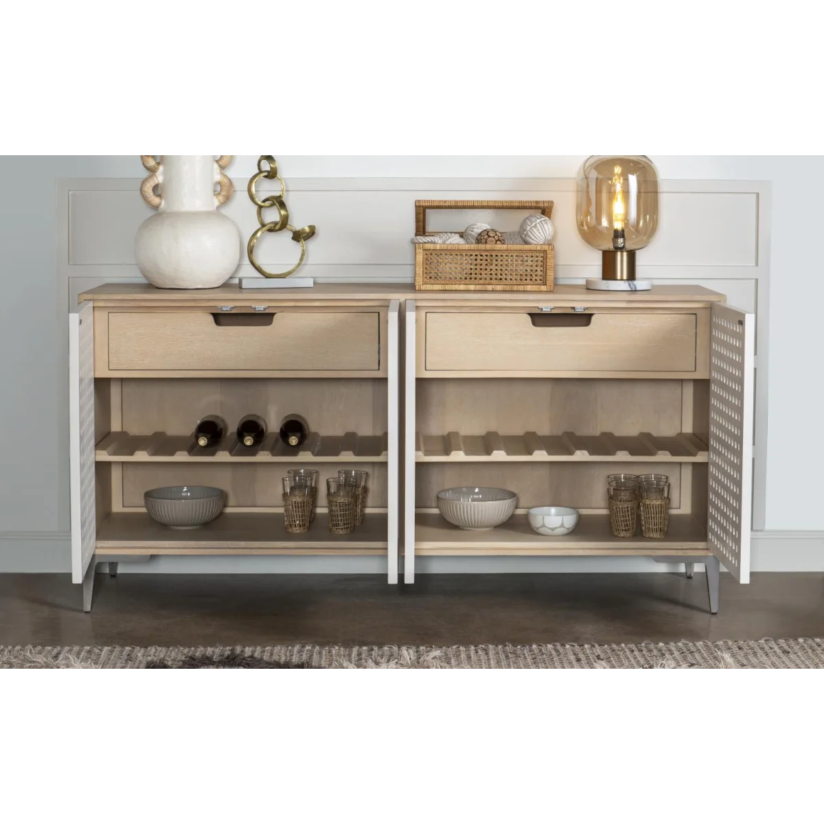 Credenza Dining Storage Cream 7