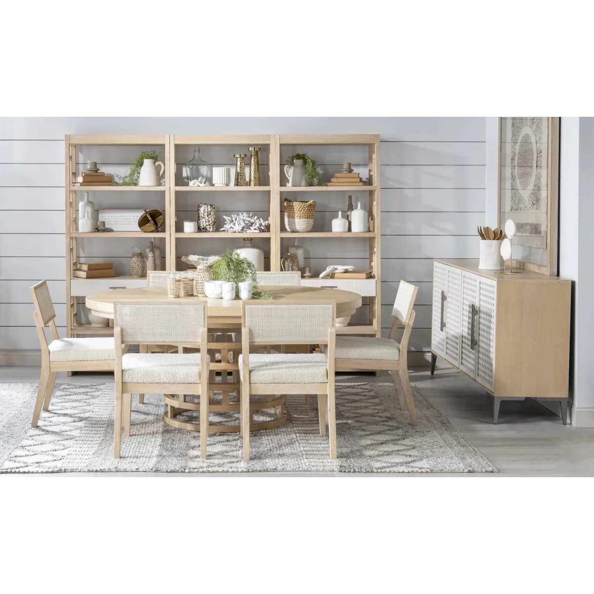 Round Table Dining Tables Cream 6