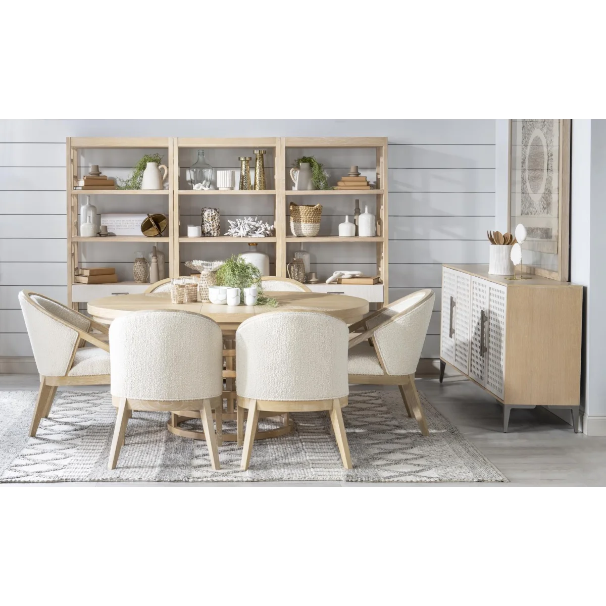Round Table Dining Tables Cream 7
