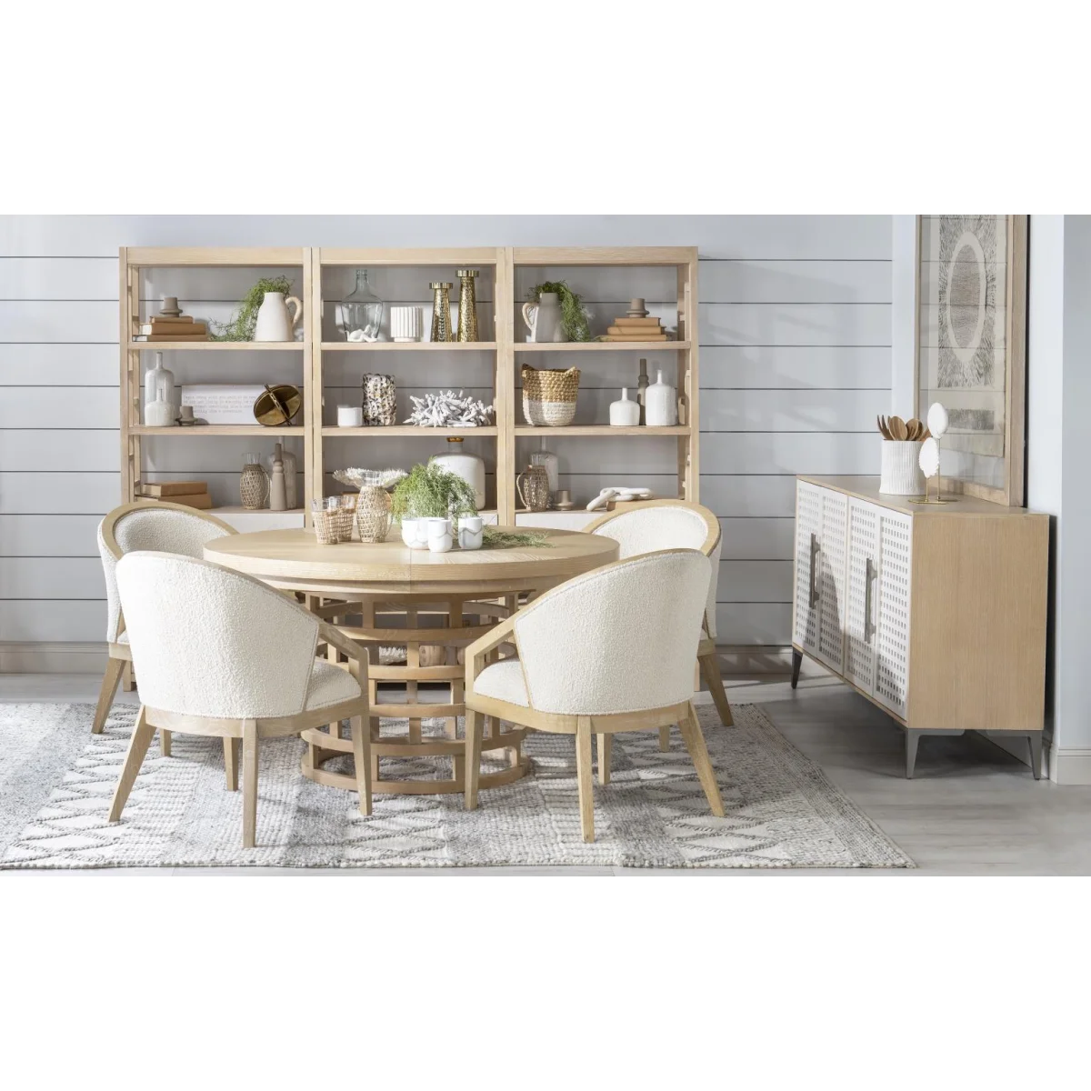 Round Table Dining Tables Cream 8