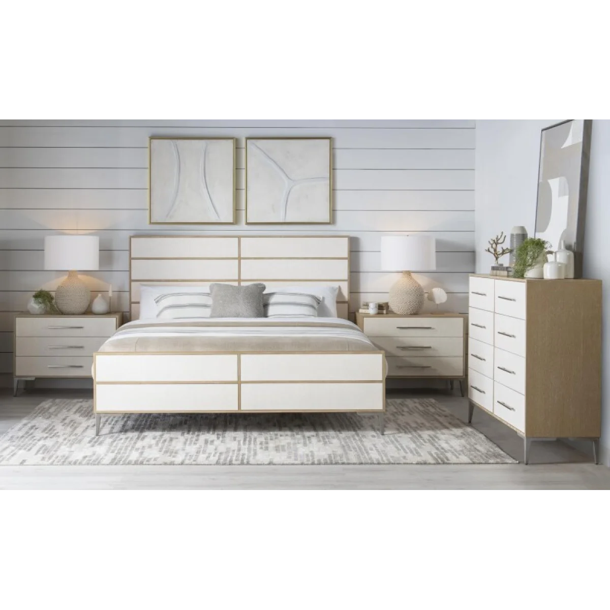 Complete Rattan Panel Bed Cal King 6/0 Beds Beds 8