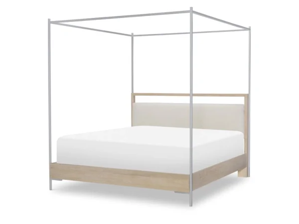 Complete Upholstered Bed W Canopy King 6/6 Beds Beds
