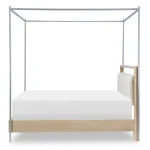 Complete Upholstered Bed W Canopy King 6/6 - Image 4