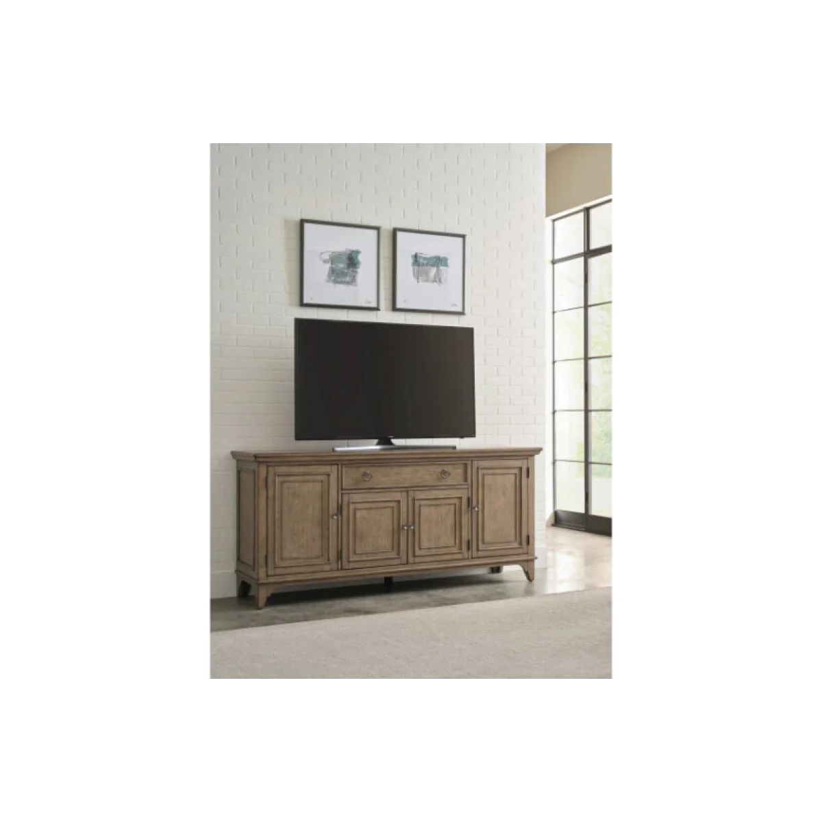 Carmine Hallsworth Entertainment Console Entertainment Stands Brown 6