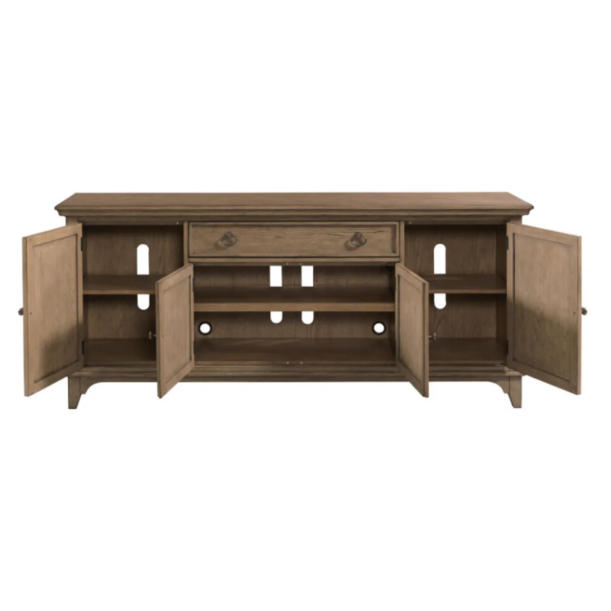 Carmine Hallsworth Entertainment Console Entertainment Stands Brown 7