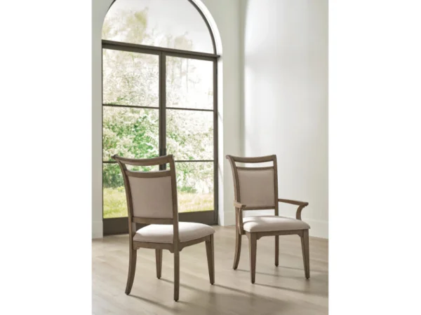 Carmine Phifer Upholstered Back Arm Chair Chairs & Benches American Drew