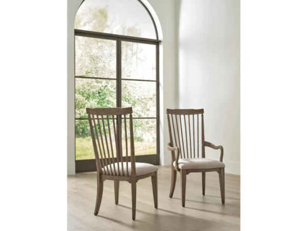 Carmine Vincent Spindle Back Arm Chair Chairs & Benches American Drew