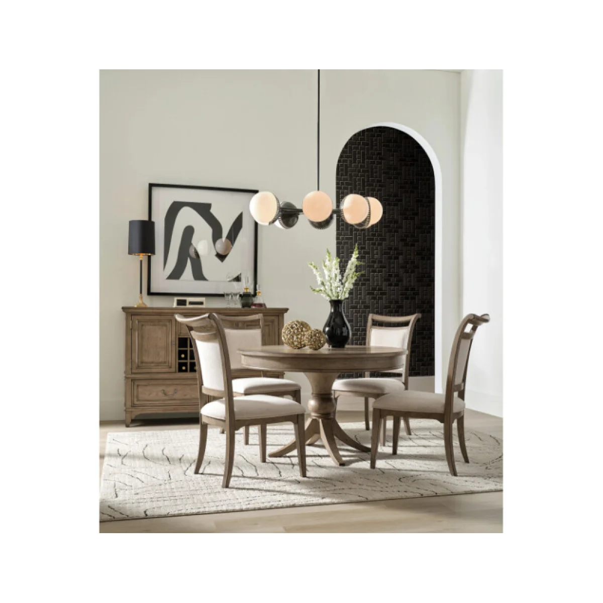 Carmine Round Dining Table Complete Dining Tables American Drew 4