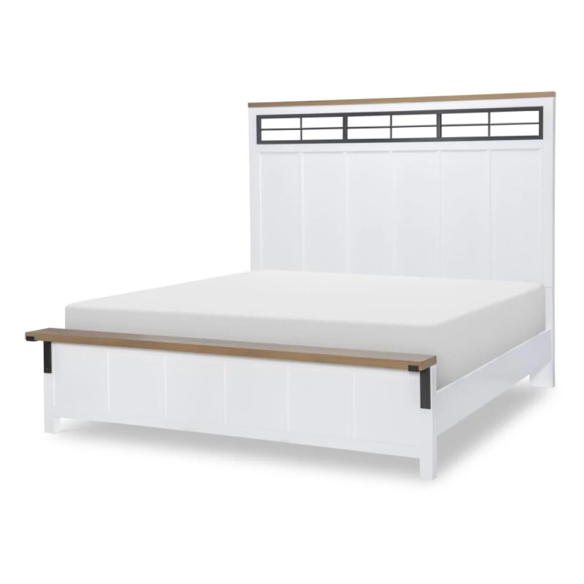 Complete Two Tone Panel Bed Ca King 6/0 Beds Beds 4
