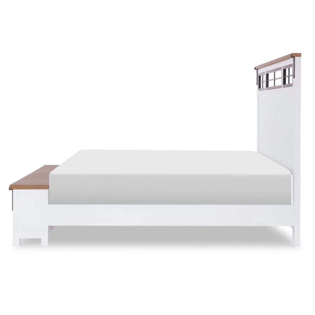 Complete Two Tone Panel Bed King 6/6 Beds Beds 8