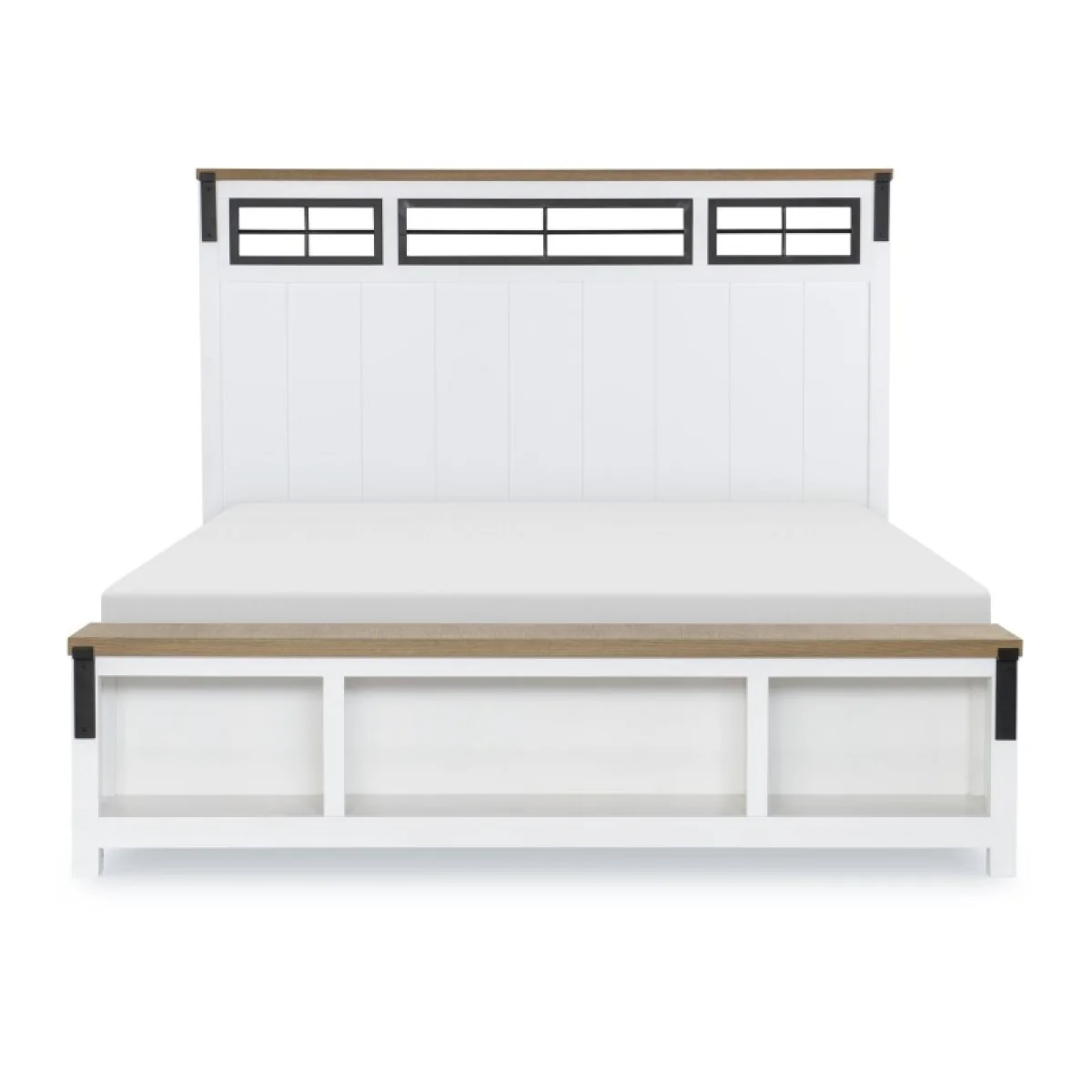 Complete Two Tone Panel Bed Ca King 6/0 Beds Beds 6
