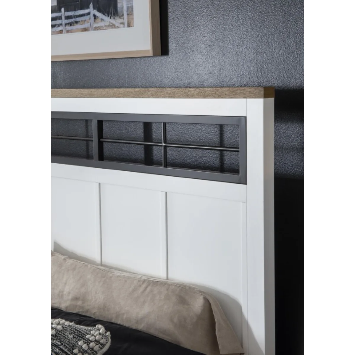 Complete Two Tone Panel Bed Ca King 6/0 Beds Beds 9