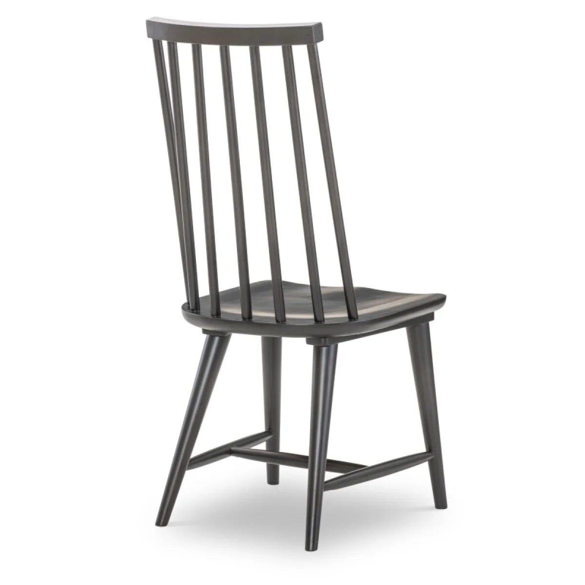 High Back Spindle Side Chair Chairs & Benches black 6