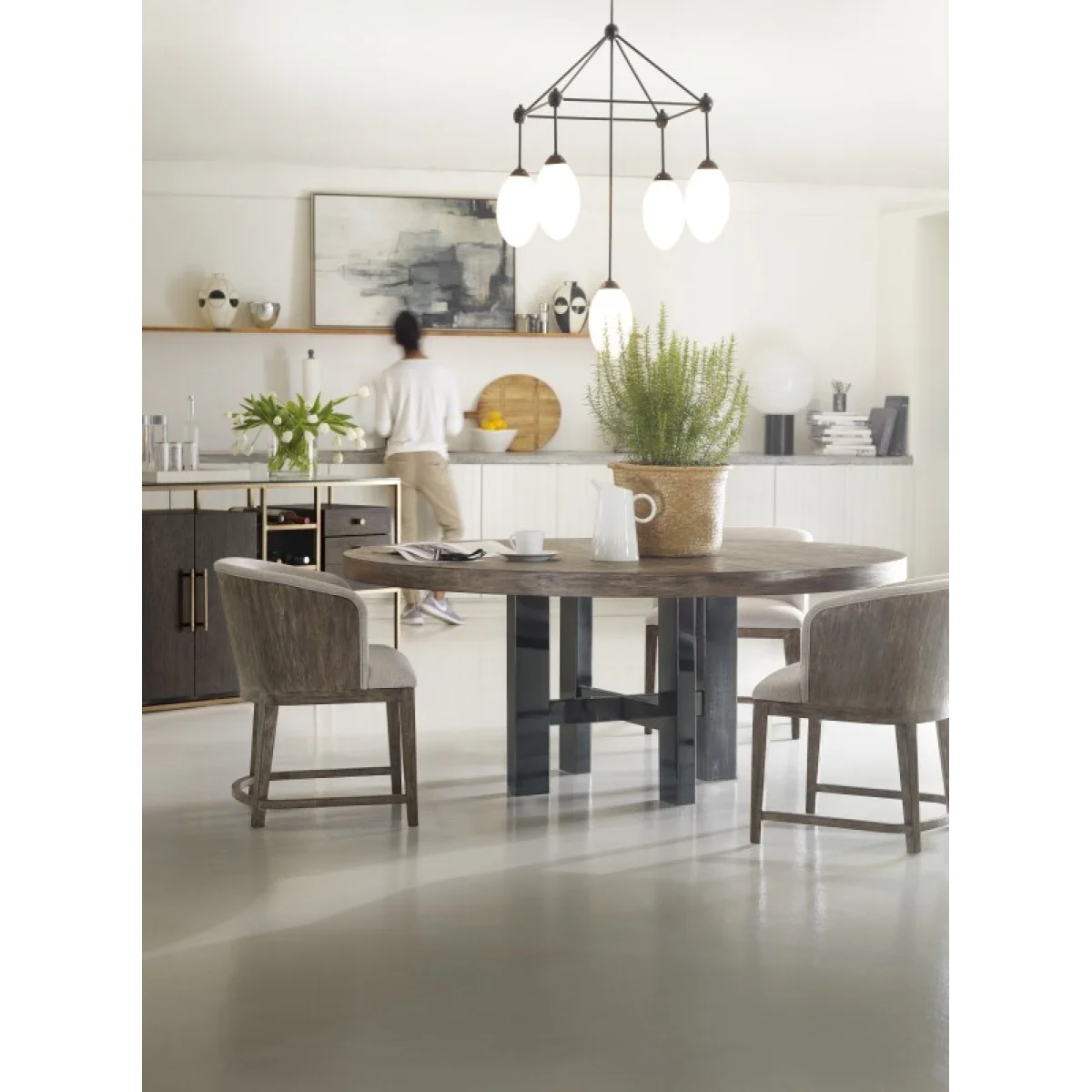 Curata 72in Round Dining Table Dining Tables Brown 10
