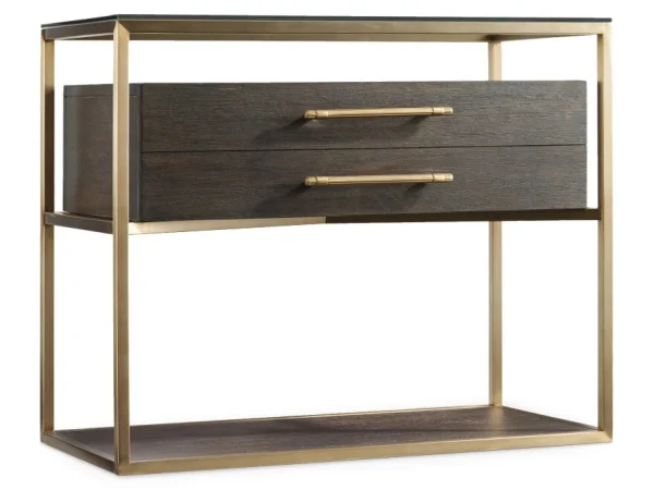 Curata One-Drawer Nightstand Nightstands Brown