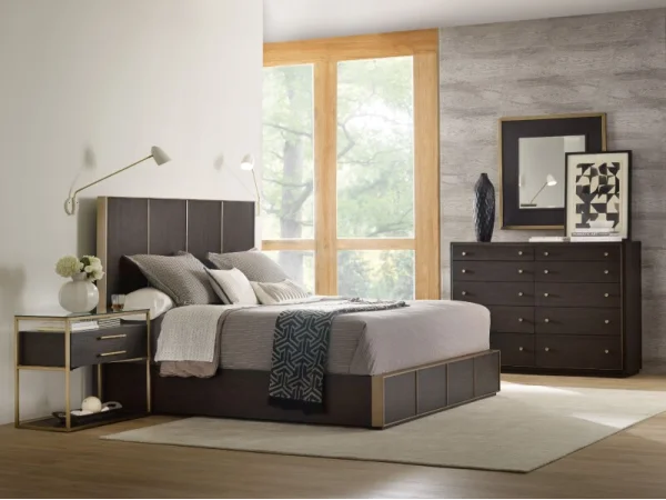 Curata One-Drawer Nightstand Nightstands Brown 15