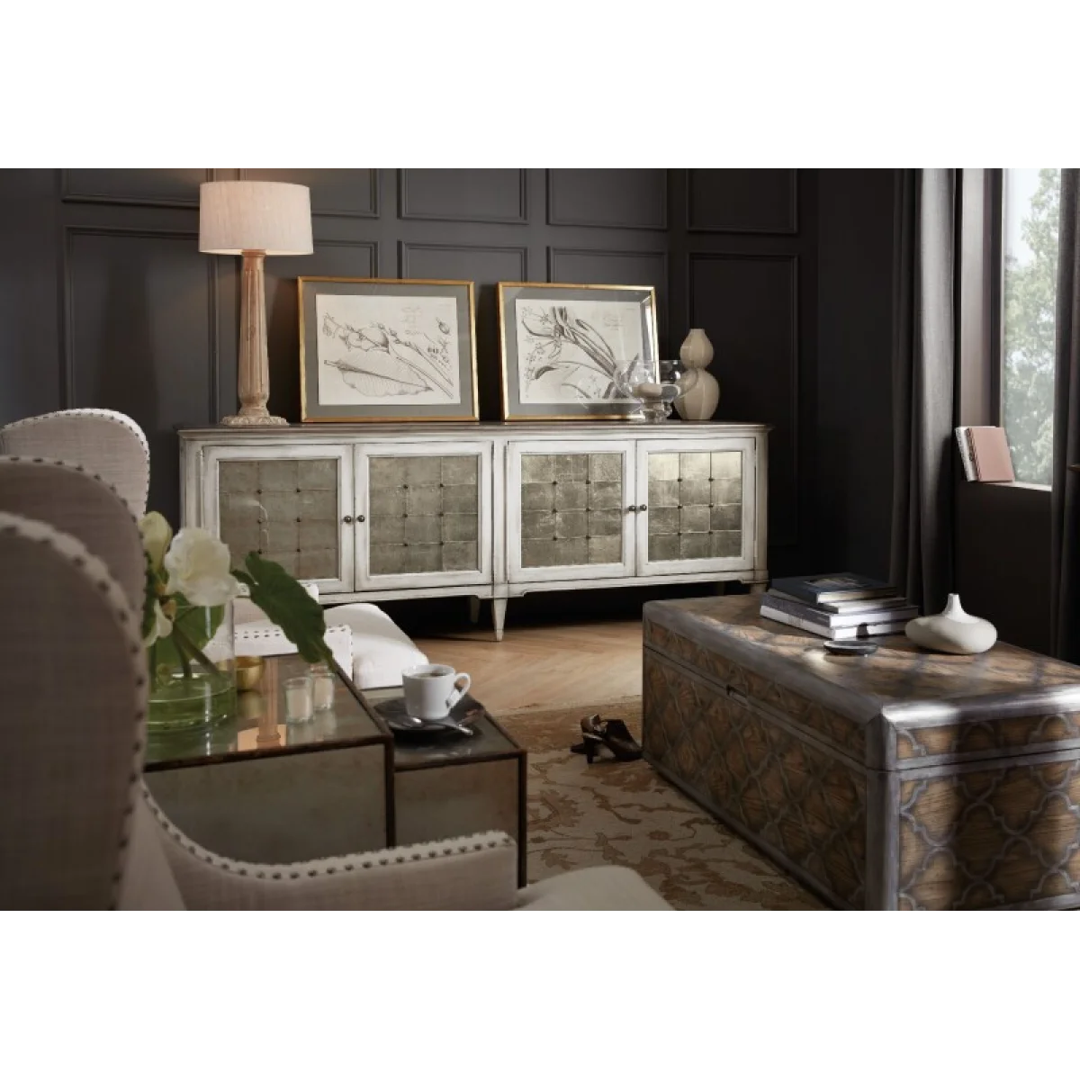 Melange Four-Door Credenza Accent Furniture Accent Furniture 8