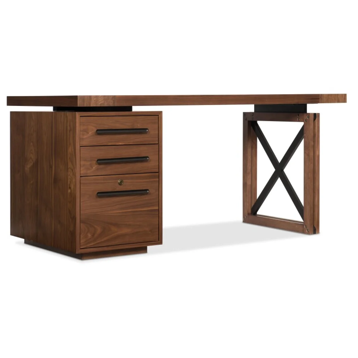 Home Office Elon Desk Base Desk Bases Brown 7
