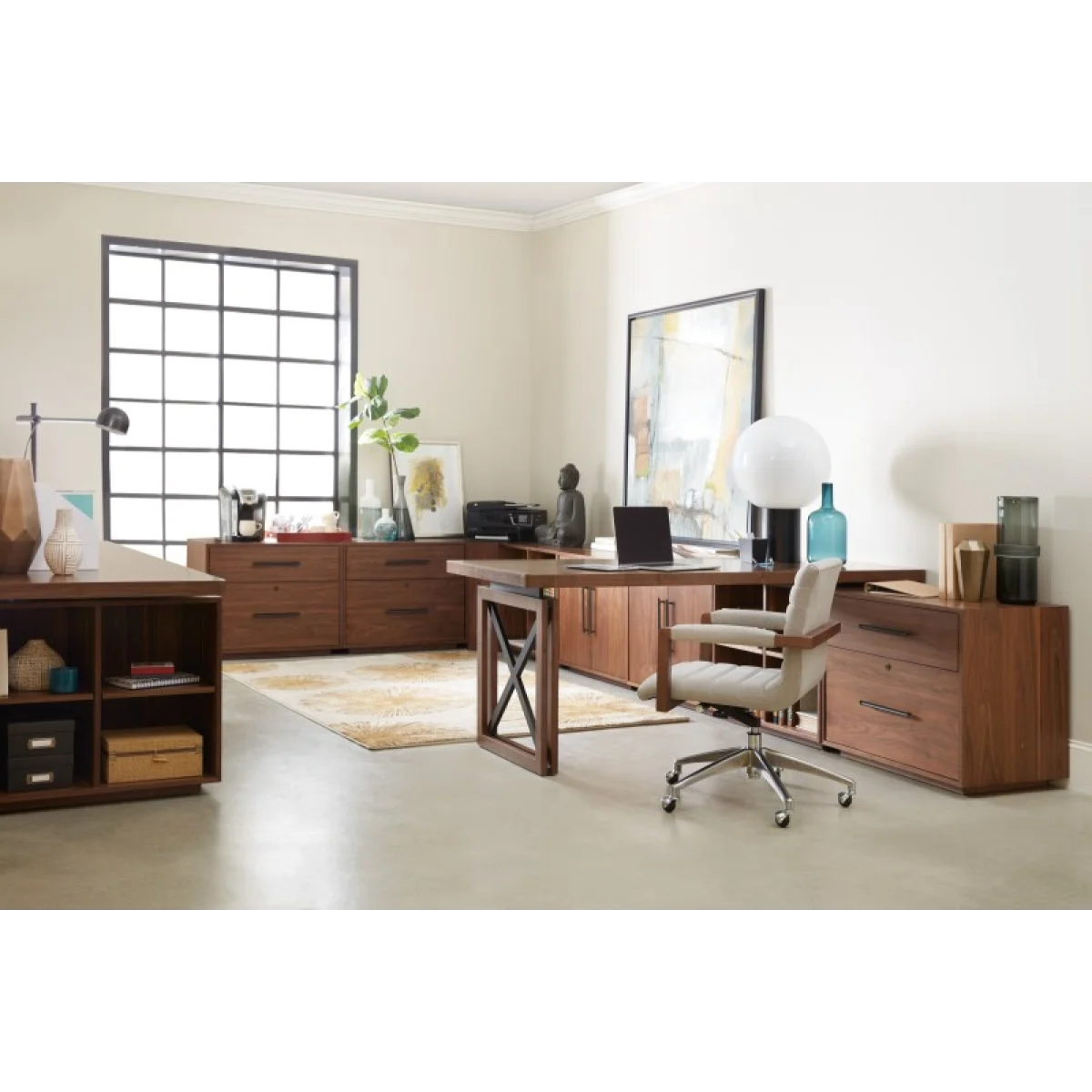 Home Office Elon 74in Desk Top Desk Tops Brown 8