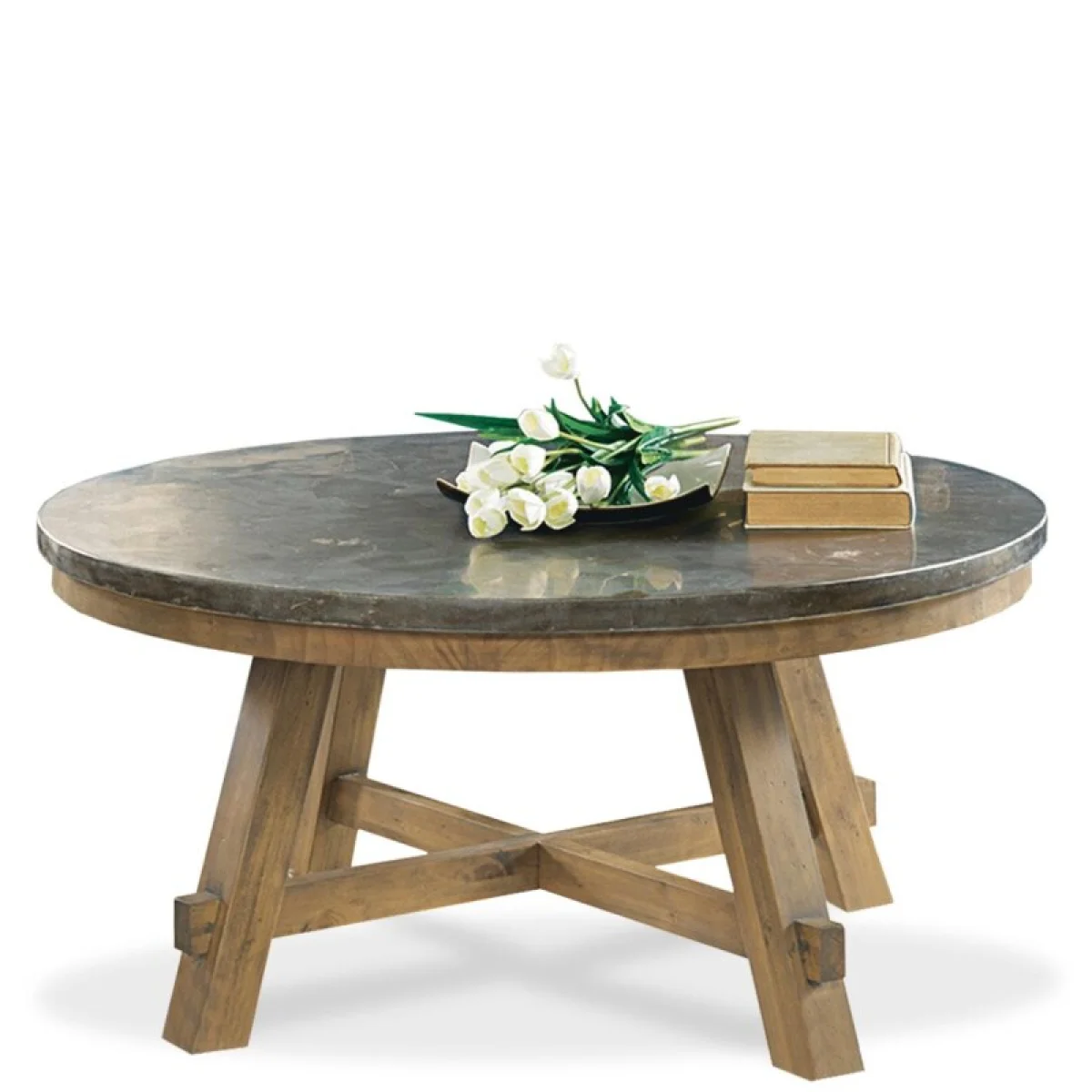 Rnd Cktl Tbl-base Cocktail & Coffee Tables Brown 4