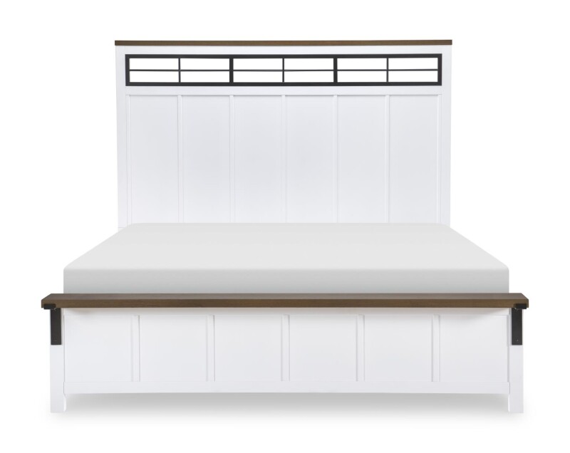 Complete Two Tone Panel Bed Queen 5/0 Beds Beds 6 Complete Two Tone Panel Bed Queen 5/0 Beds Beds 6