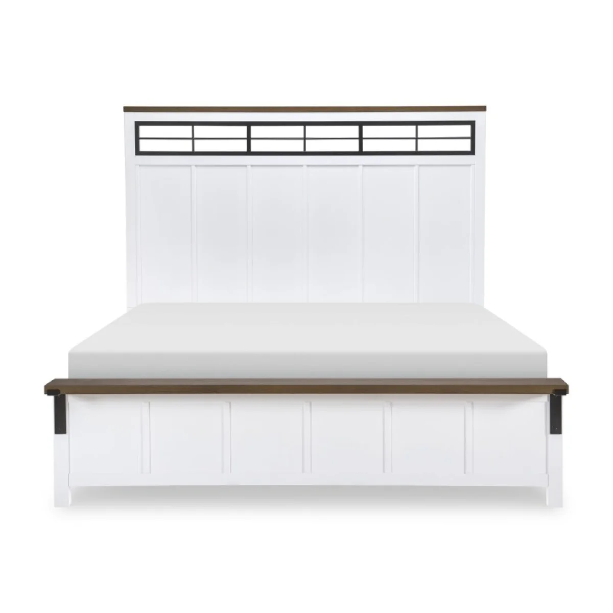 Complete Two Tone Panel Bed Cal King 6/0 Beds Beds 6