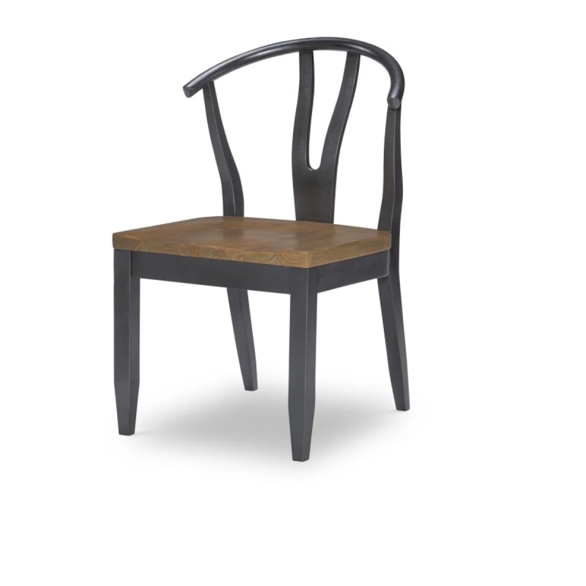 Wishbone Back Side Chair Black Finish Chairs & Benches Chairs & Benches 4