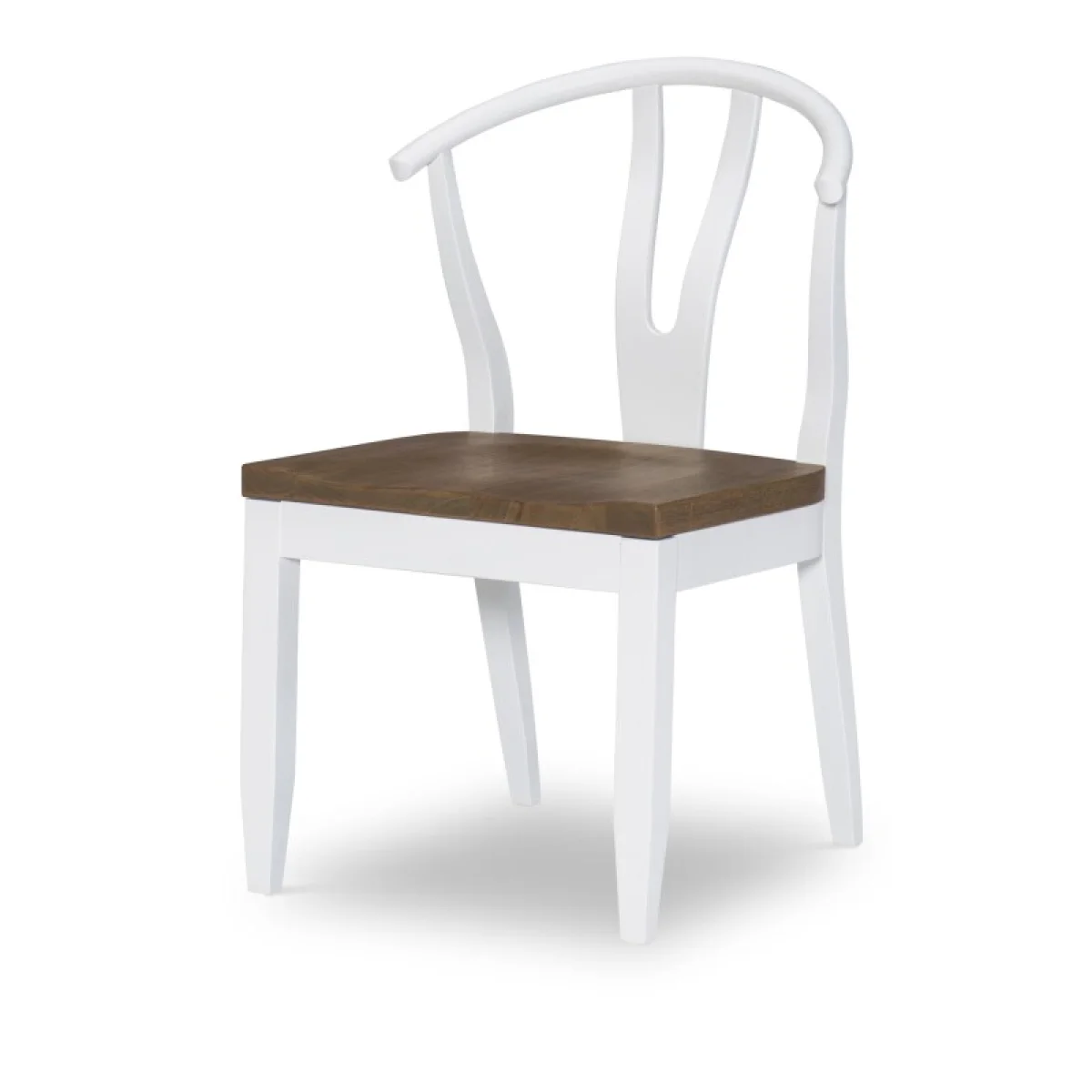 Wishbone Back Side Chair White Finish Chairs & Benches Chairs & Benches 4