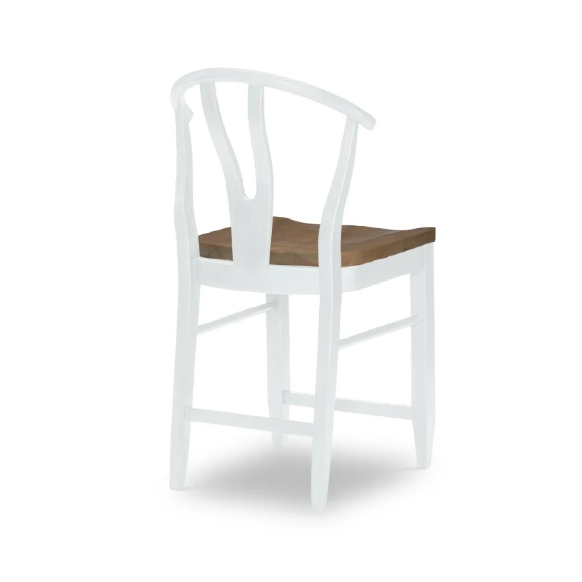 Wishbone Back Counter Height Chair White Finish Chairs & Benches Chairs & Benches 6