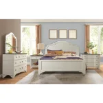 1-drawer Nightstand Nightstands Feathered White/Rich Charcoal 12
