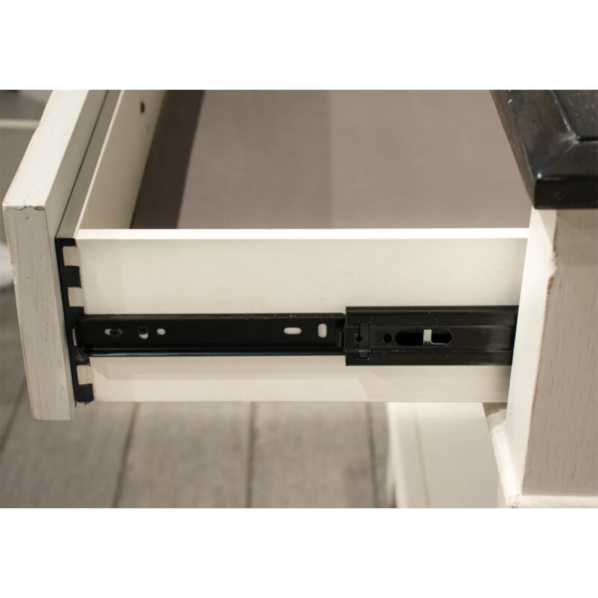 1-drawer Nightstand Nightstands Feathered White/Rich Charcoal 8