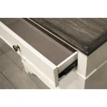 1-drawer Nightstand Nightstands Feathered White/Rich Charcoal 18